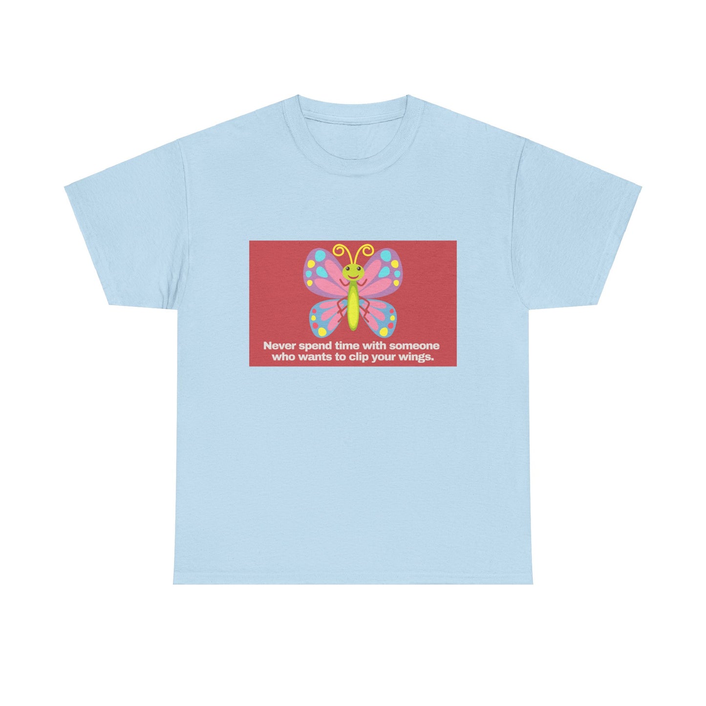 Gravitee 100% Cotton Graphic Adult T-Shirt | NO CLIPPING OF WINGS