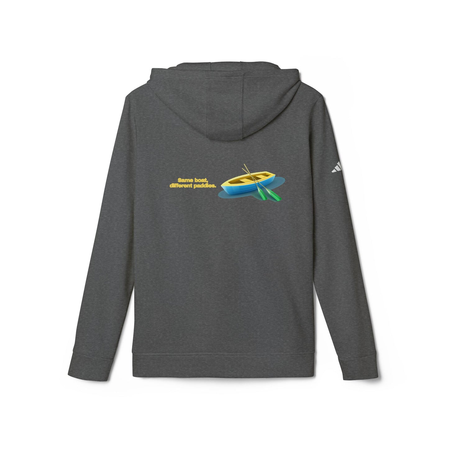 adidas® Personalized Unisex Fleece Hoodie by Gravitee | SAME BOAT DIFFFERENT PADDLES