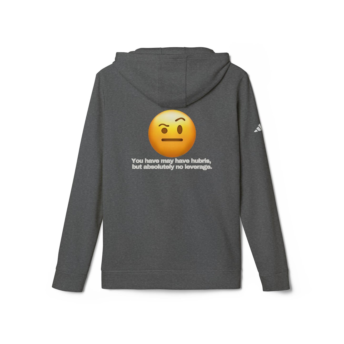 adidas® Personalized Unisex Fleece Hoodie by Gravitee | HUBRIS BUT NO LEVERAGE
