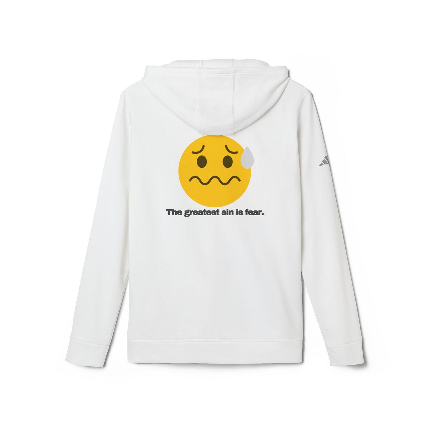 adidas® Personalized Unisex Fleece Hoodie by Gravitee | THE GREATEST SIN IS FEAR