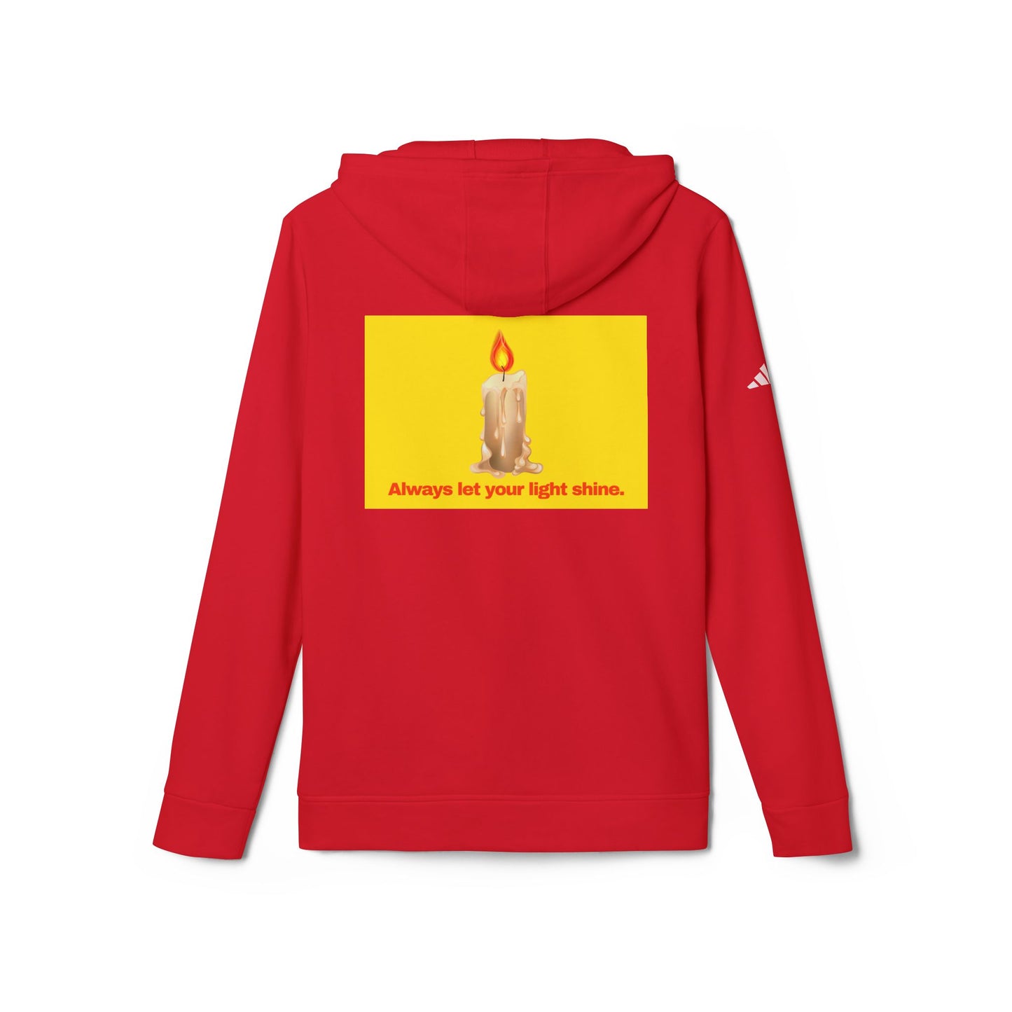 adidas® Personalized Unisex Fleece Hoodie by Gravitee | ALWAYS LET YOUR LIGHT SHINE