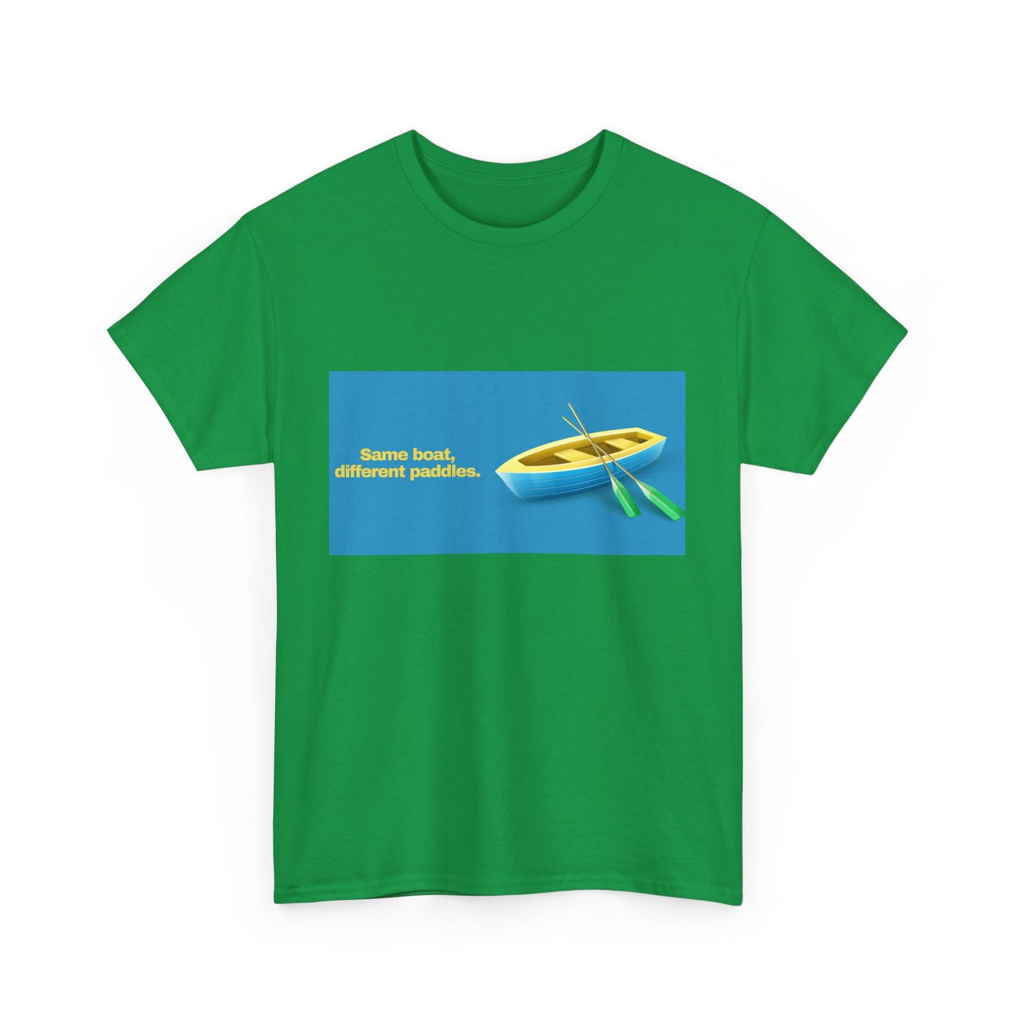Gravitee 100% Cotton Graphic Adult T-Shirt | SAME BOAT DIFFERENT PADDLES