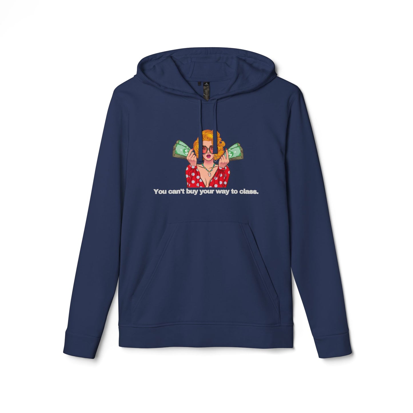 adidas® Personalized Unisex Fleece Hoodie by Gravitee | YOU CAN'T BUY YOUR WAY TO CLASS