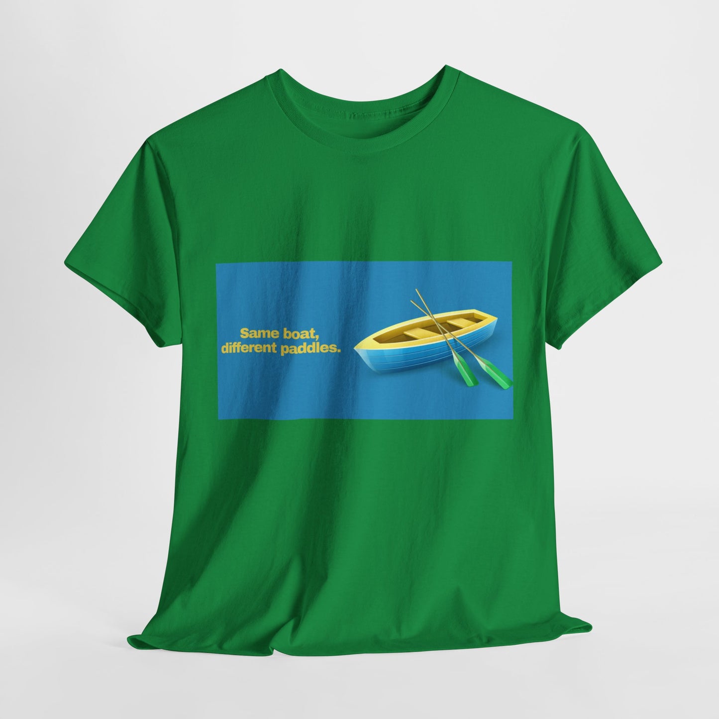 Gravitee 100% Cotton Graphic Adult T-Shirt | SAME BOAT DIFFERENT PADDLES