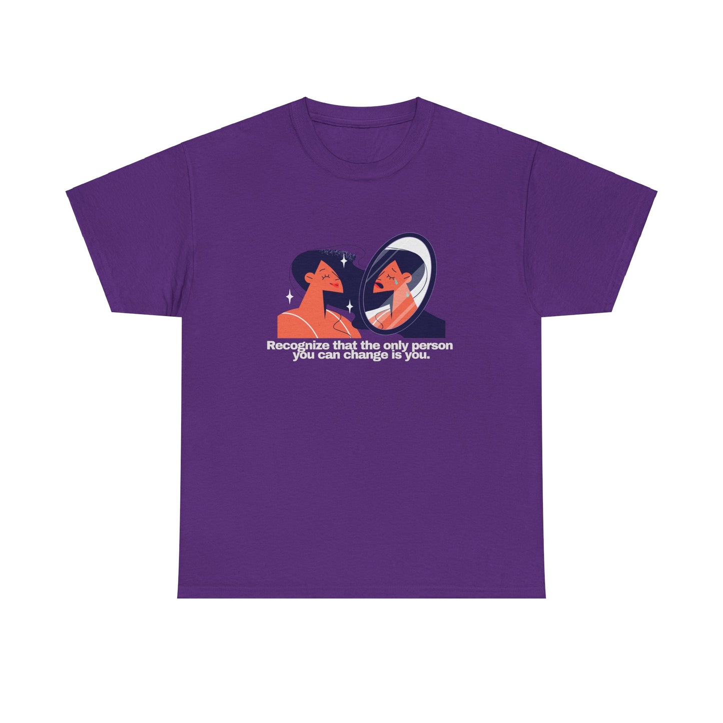 Gravitee 100% Cotton Graphic Adult T-Shirt | THE ONLY THING YOU CAN CHANGE IS YOU