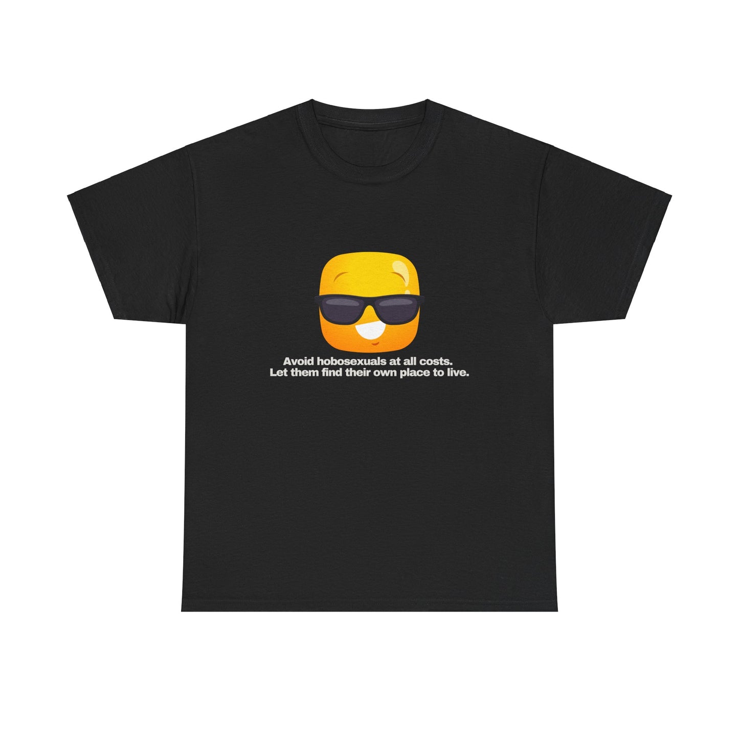 Gravitee 100% Cotton Graphic Adult T-Shirt | AVOID HOBOSEXUALS AT ALL COSTS