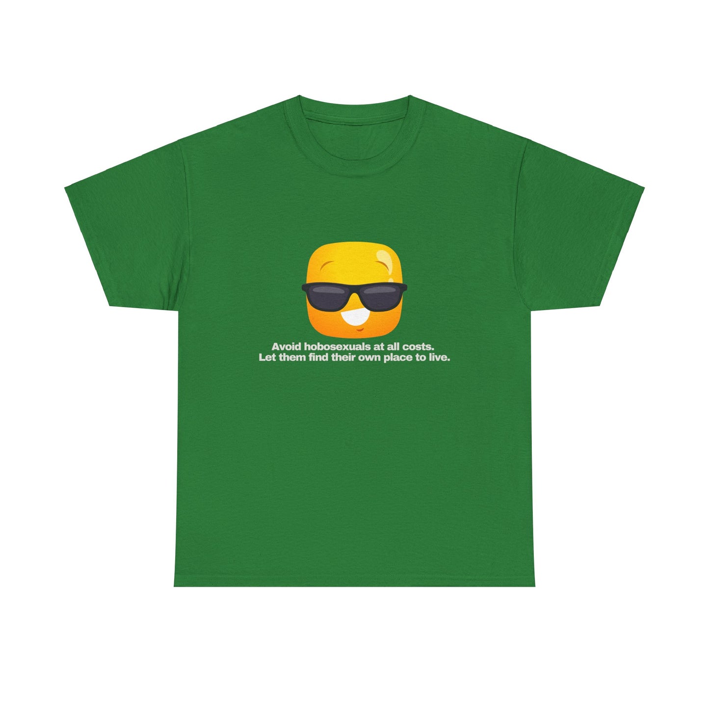 Gravitee 100% Cotton Graphic Adult T-Shirt | AVOID HOBOSEXUALS AT ALL COSTS