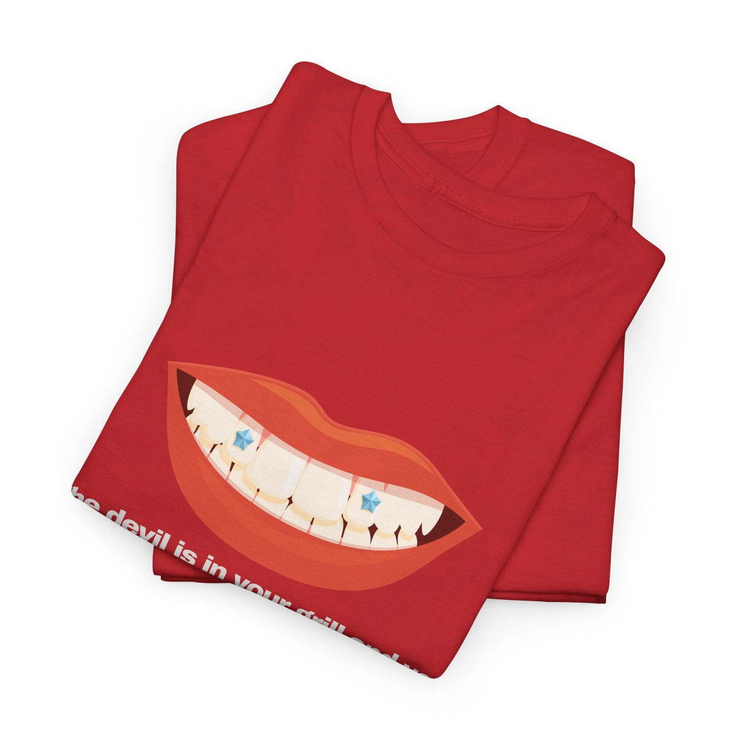 Gravitee 100% Cotton Graphic Adult T-Shirt | THE DEVIL IS IN YOUR GRILL