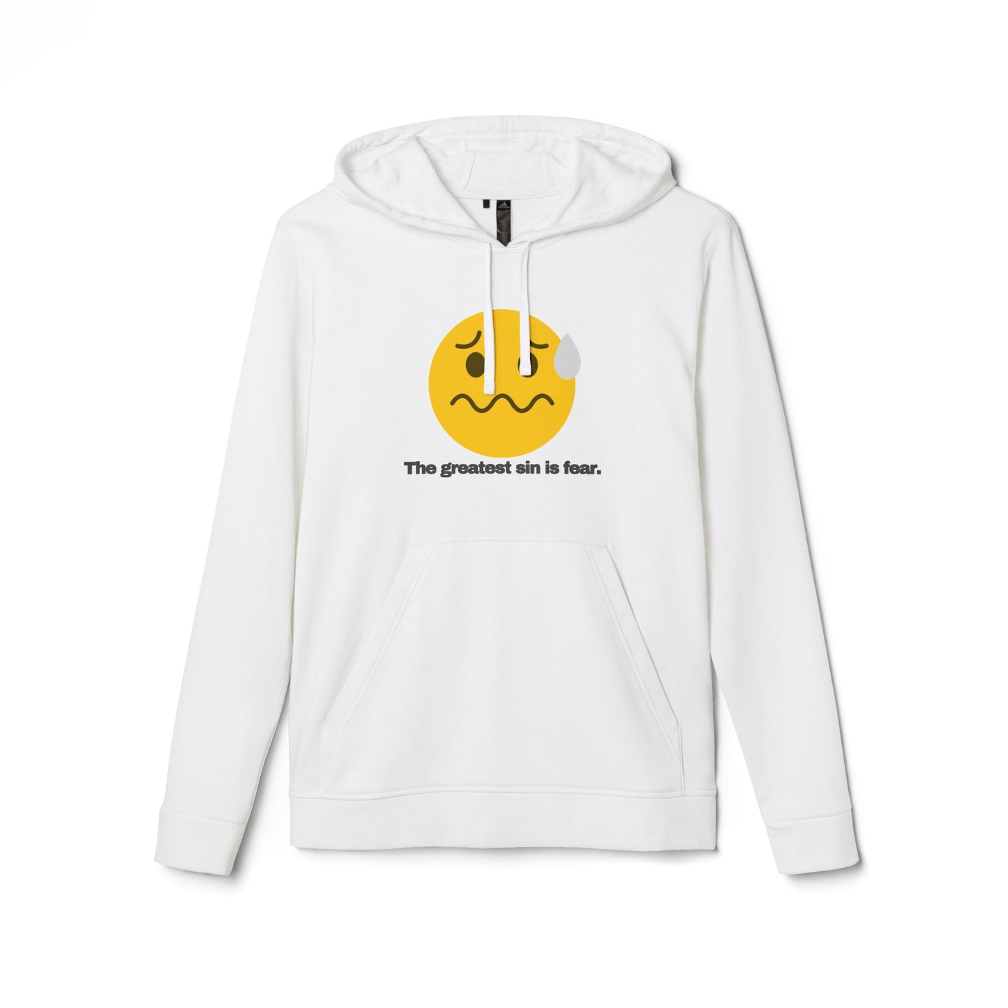 adidas® Personalized Unisex Fleece Hoodie by Gravitee | THE GREATEST SIN IS FEAR