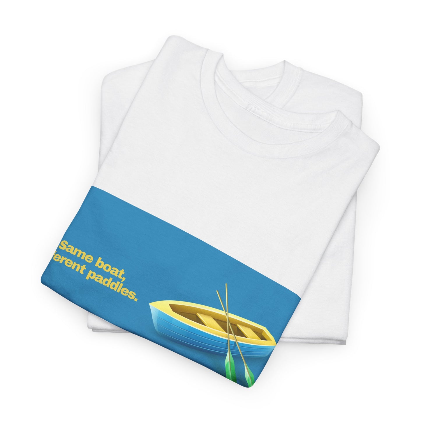 Gravitee 100% Cotton Graphic Adult T-Shirt | SAME BOAT DIFFERENT PADDLES