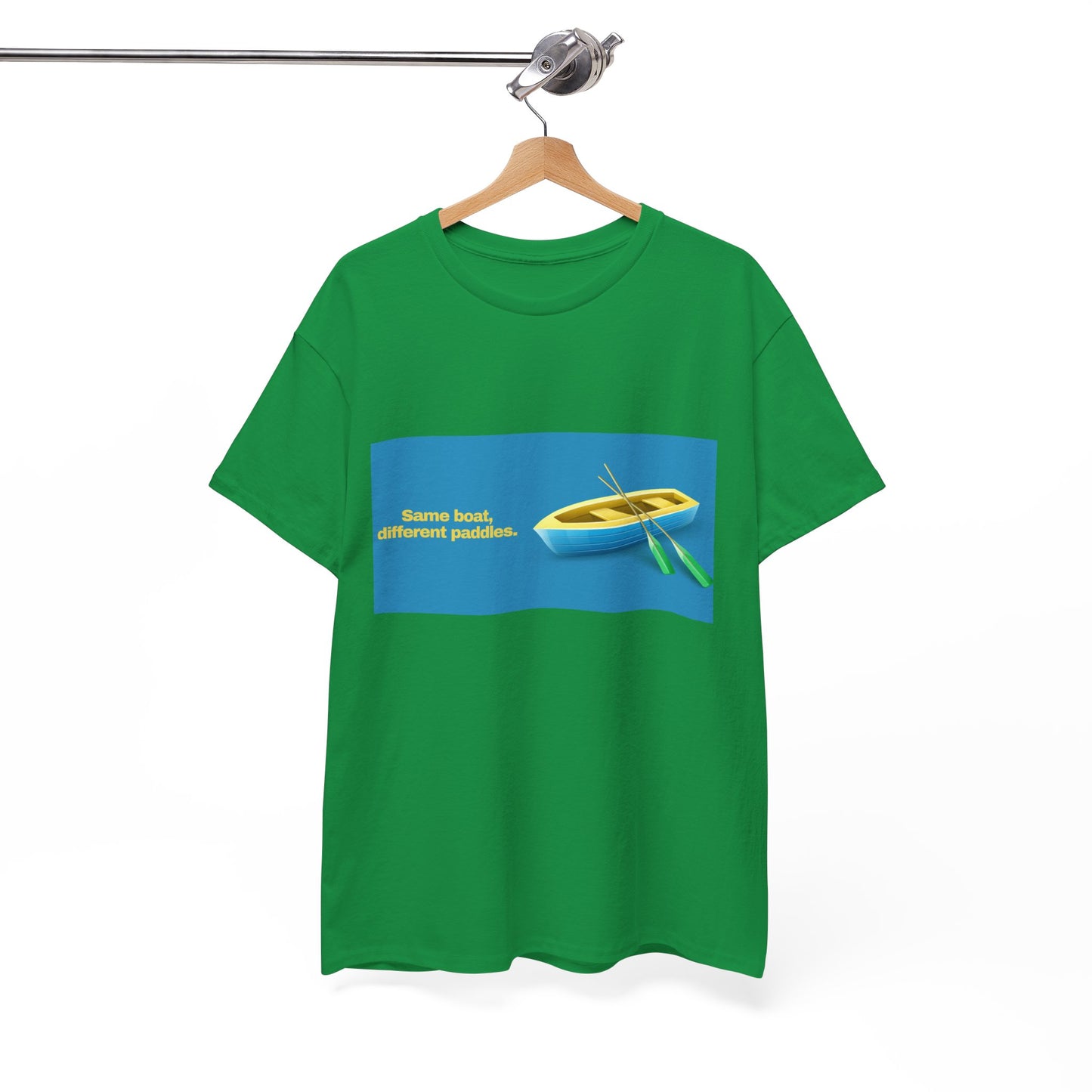 Gravitee 100% Cotton Graphic Adult T-Shirt | SAME BOAT DIFFERENT PADDLES