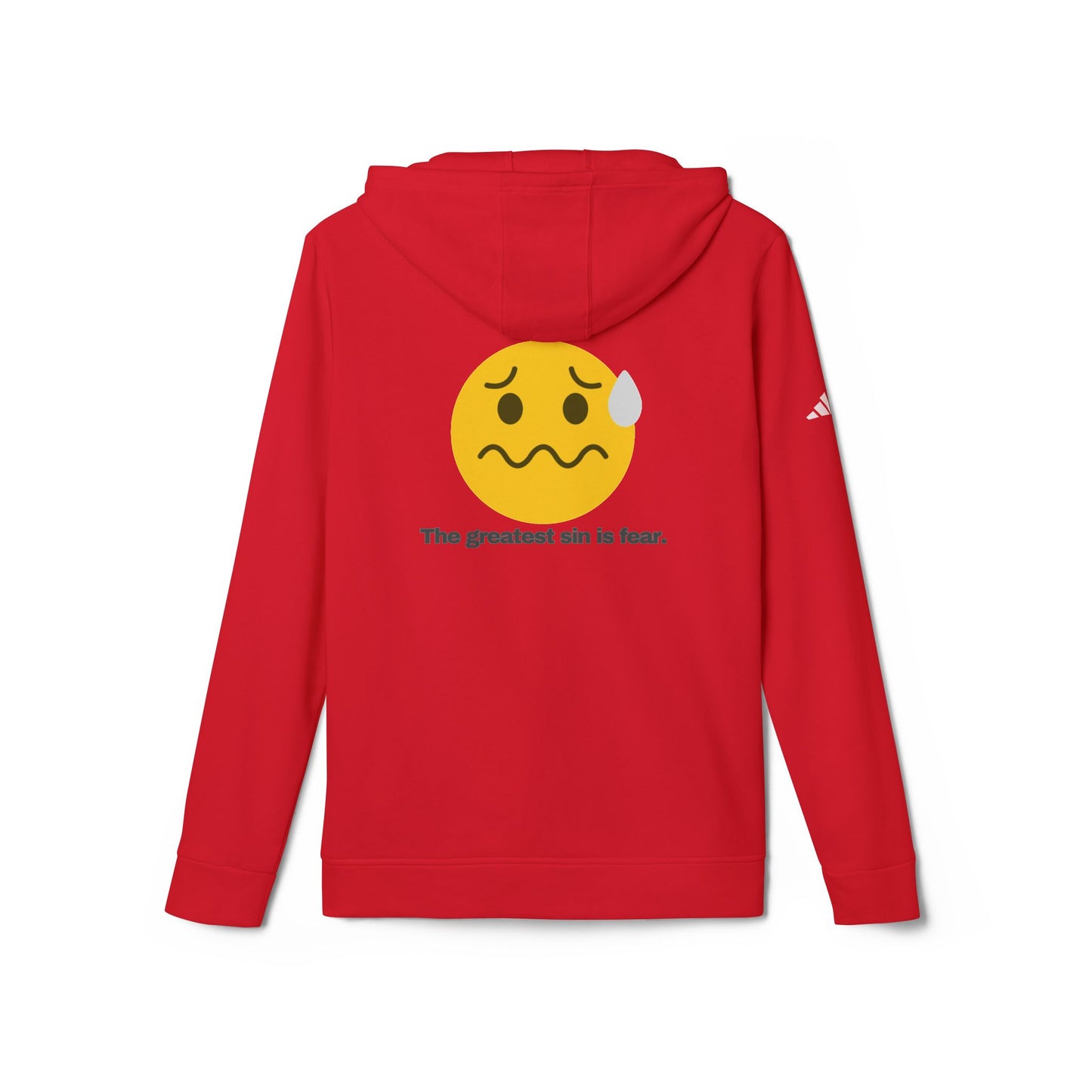 adidas® Personalized Unisex Fleece Hoodie by Gravitee | THE GREATEST SIN IS FEAR