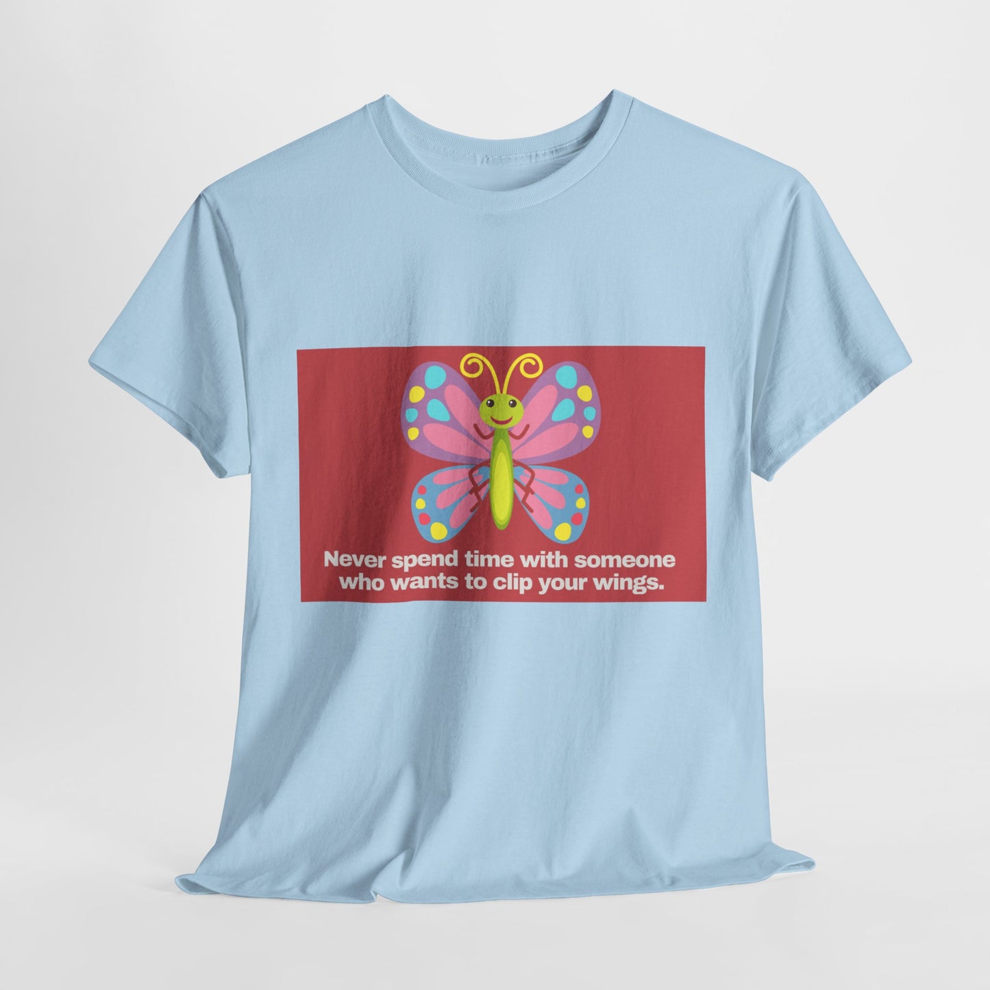 Gravitee 100% Cotton Graphic Adult T-Shirt | NO CLIPPING OF WINGS