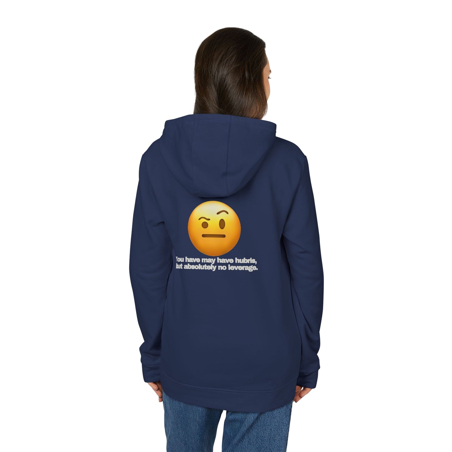 adidas® Personalized Unisex Fleece Hoodie by Gravitee | HUBRIS BUT NO LEVERAGE
