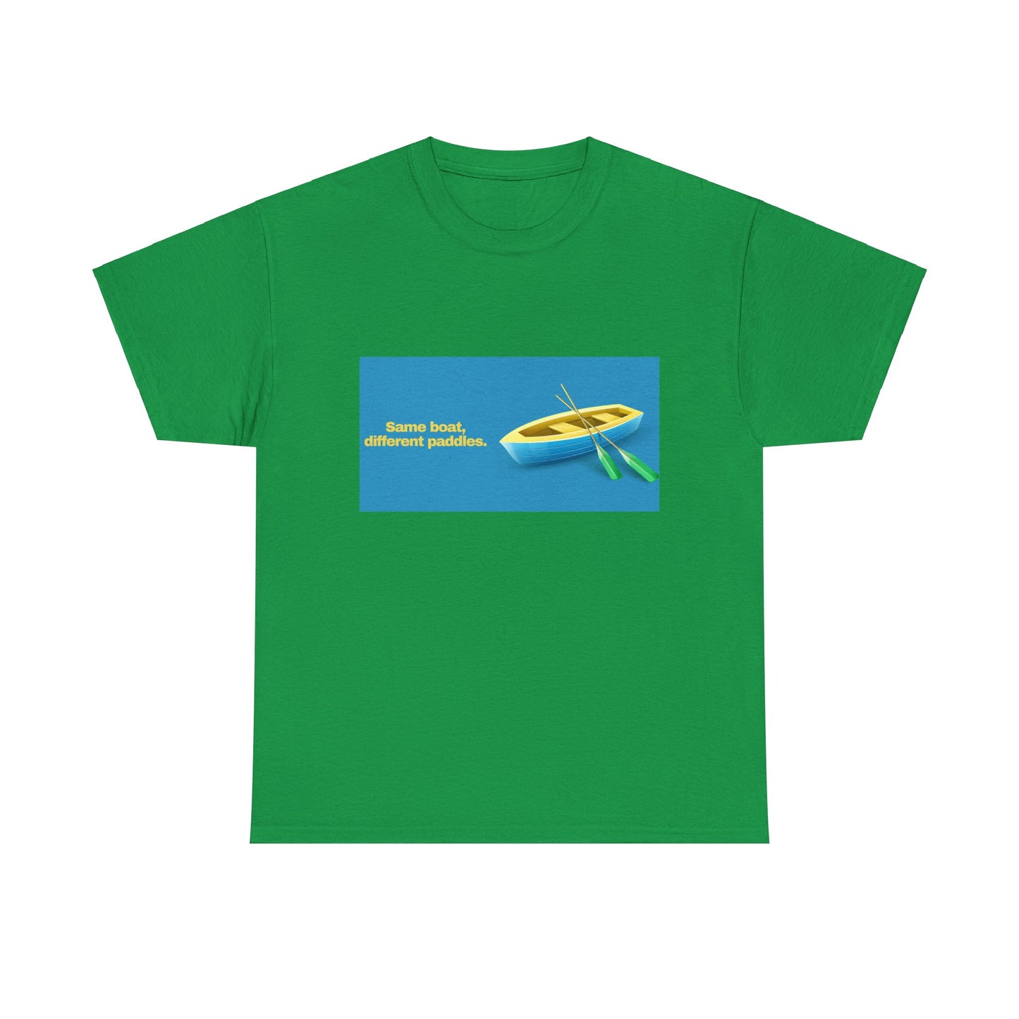 Gravitee 100% Cotton Graphic Adult T-Shirt | SAME BOAT DIFFERENT PADDLES
