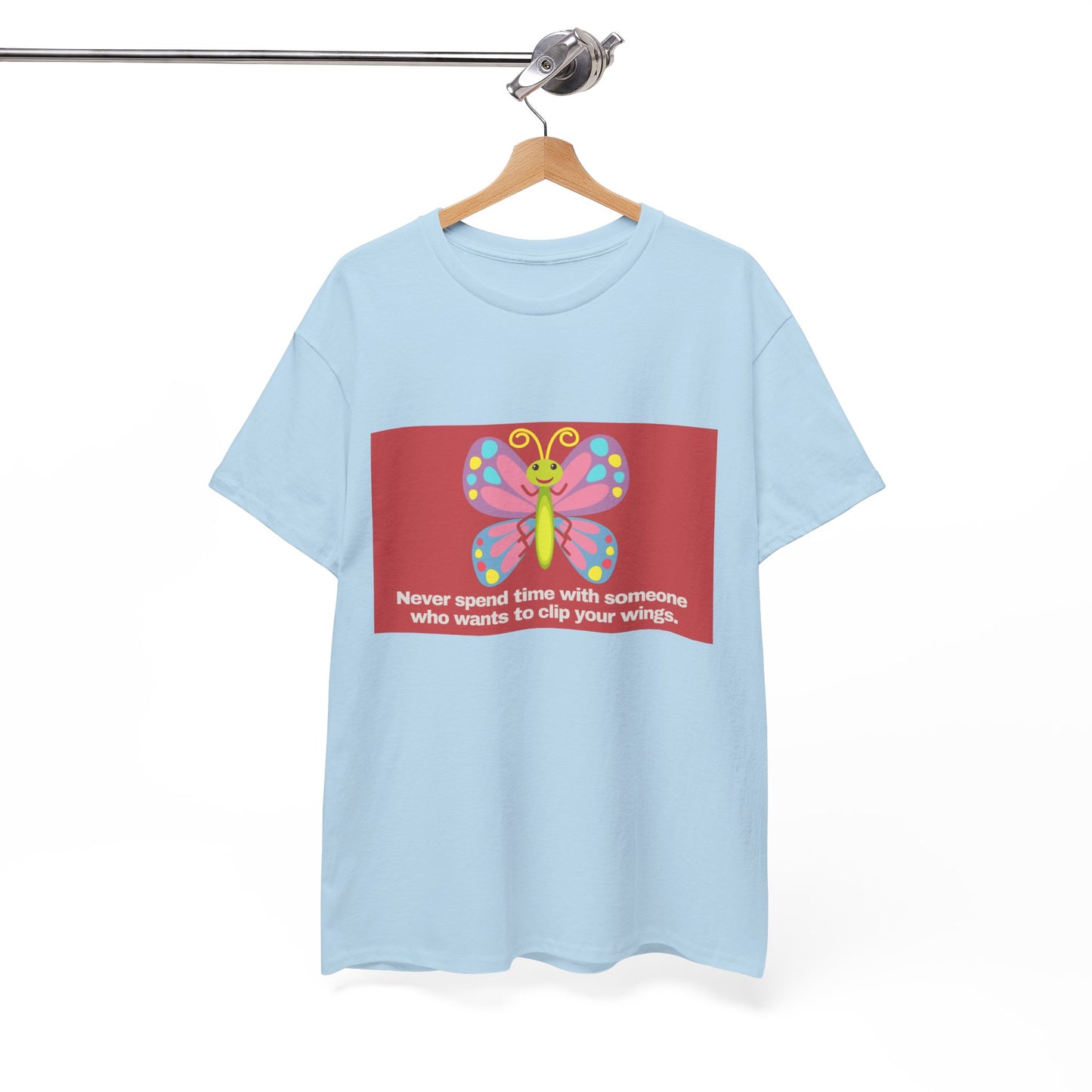 Gravitee 100% Cotton Graphic Adult T-Shirt | NO CLIPPING OF WINGS