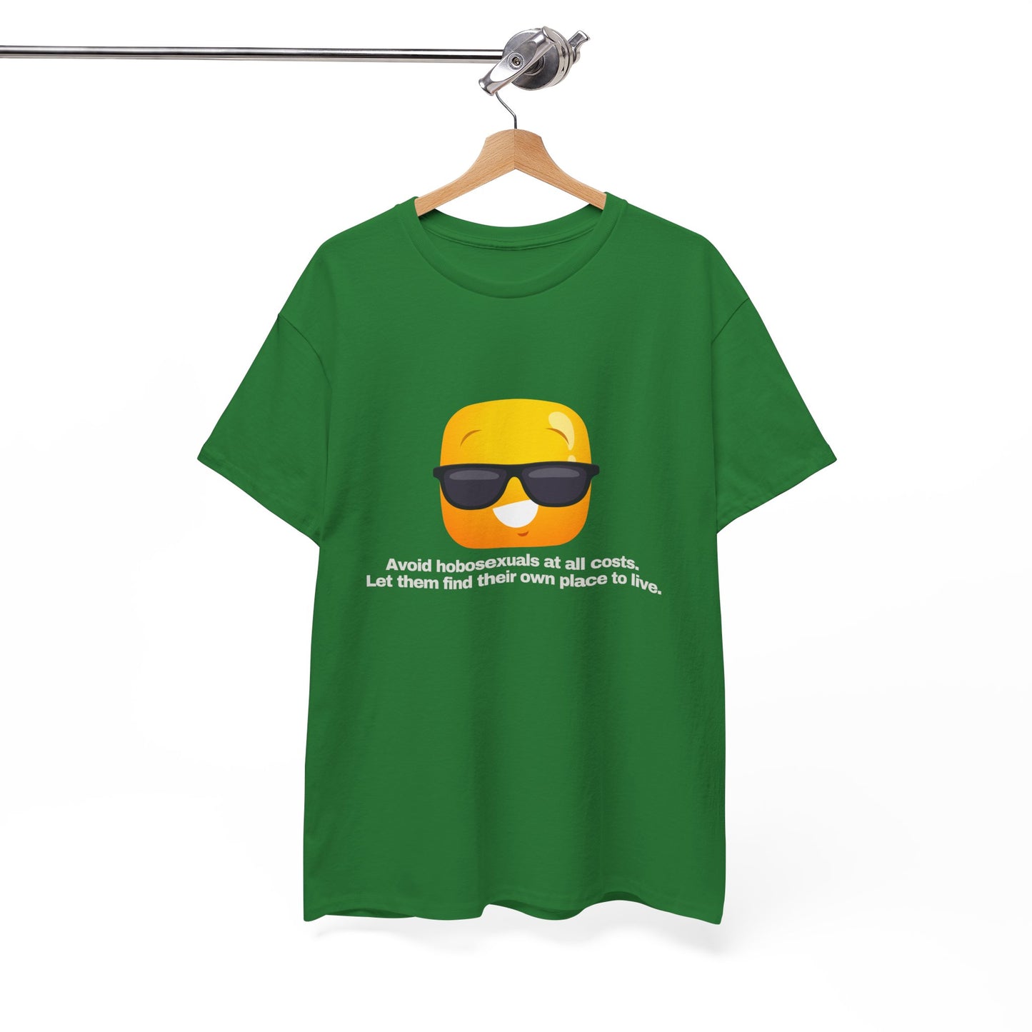Gravitee 100% Cotton Graphic Adult T-Shirt | AVOID HOBOSEXUALS AT ALL COSTS
