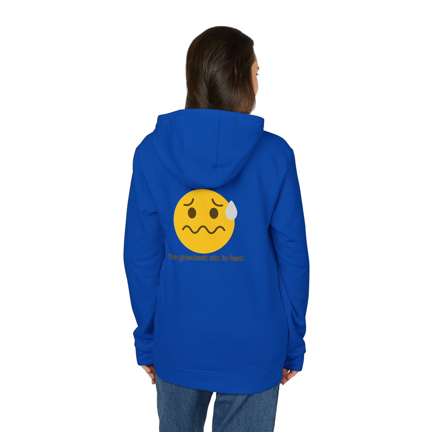 adidas® Personalized Unisex Fleece Hoodie by Gravitee | THE GREATEST SIN IS FEAR