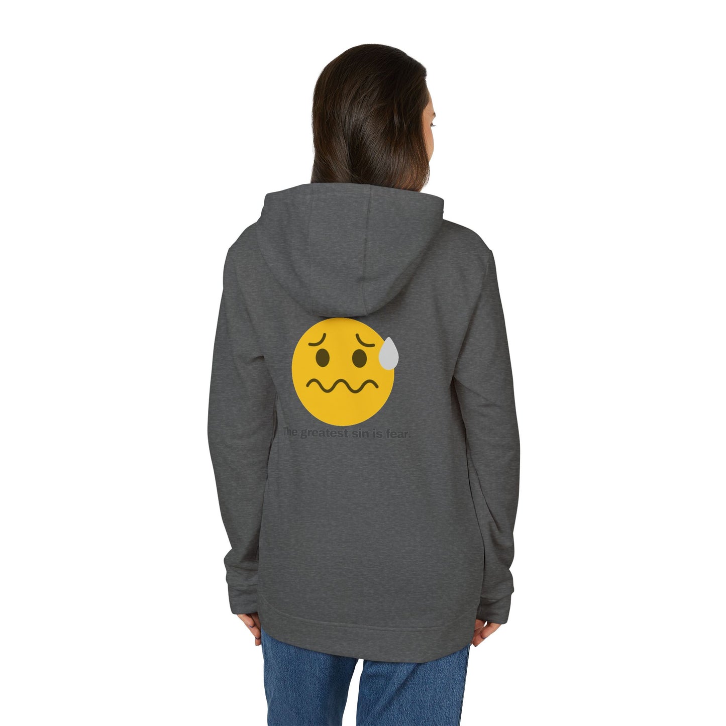 adidas® Personalized Unisex Fleece Hoodie by Gravitee | THE GREATEST SIN IS FEAR