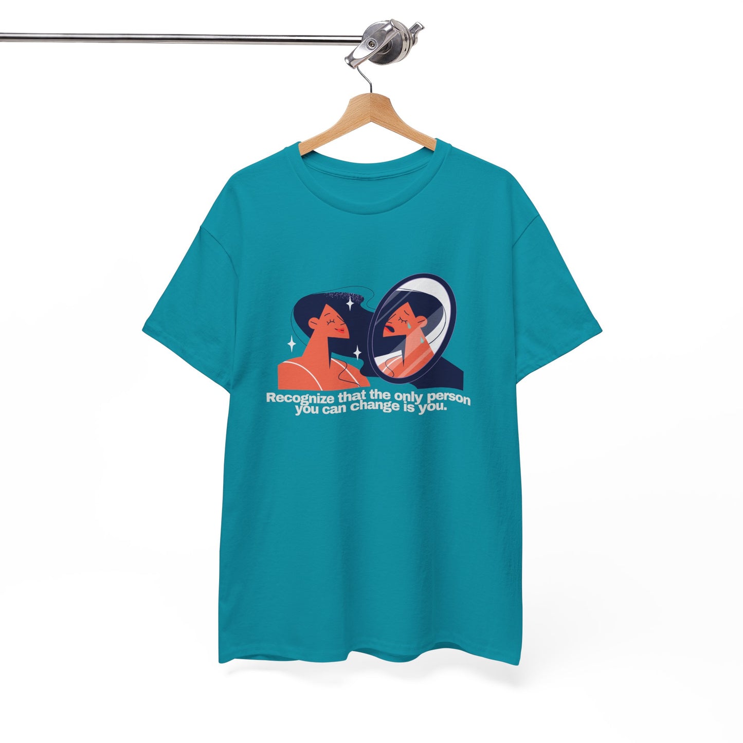 Gravitee 100% Cotton Graphic Adult T-Shirt | THE ONLY THING YOU CAN CHANGE IS YOU