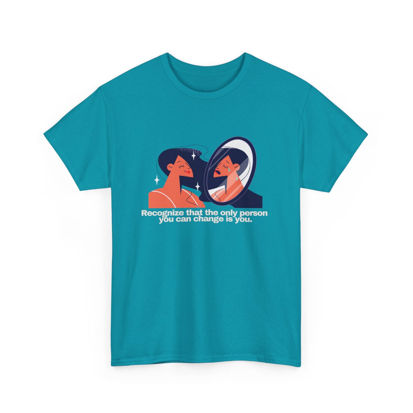 Gravitee 100% Cotton Graphic Adult T-Shirt | THE ONLY THING YOU CAN CHANGE IS YOU