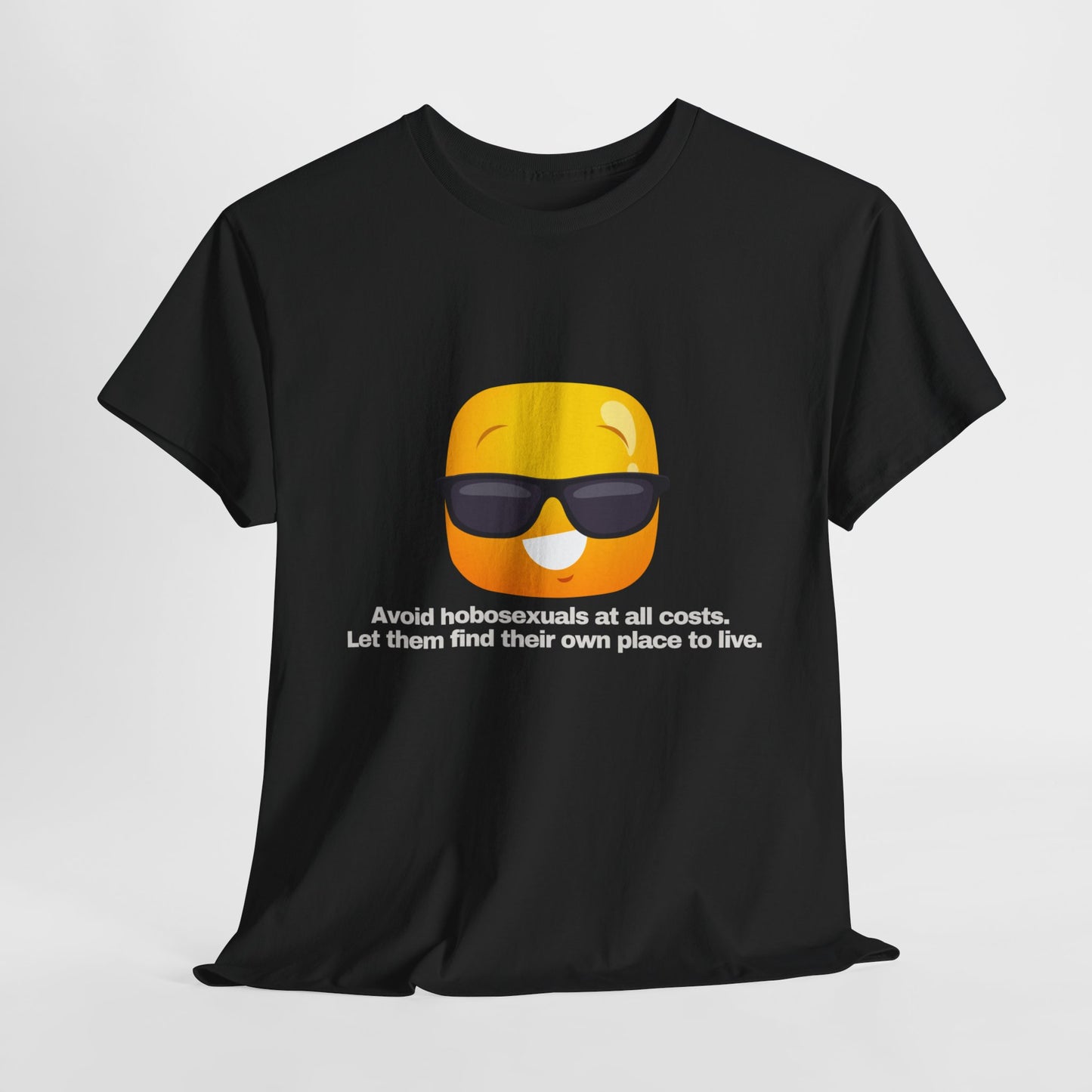 Gravitee 100% Cotton Graphic Adult T-Shirt | AVOID HOBOSEXUALS AT ALL COSTS