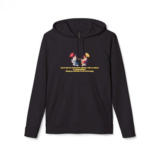 adidas® Personalized Unisex Fleece Hoodie by Gravitee | DON'T BE AN ASKHOLE