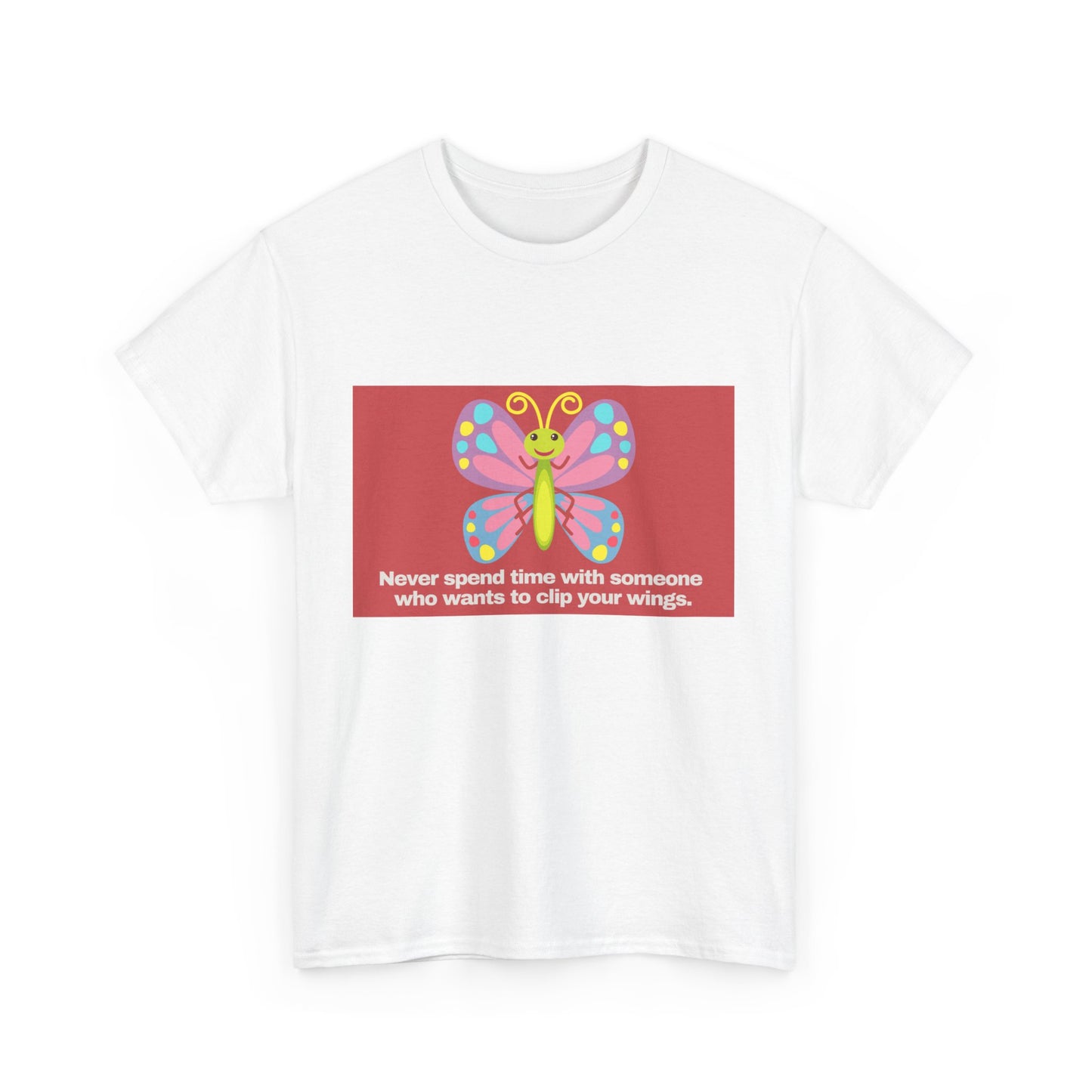 Gravitee 100% Cotton Graphic Adult T-Shirt | NO CLIPPING OF WINGS