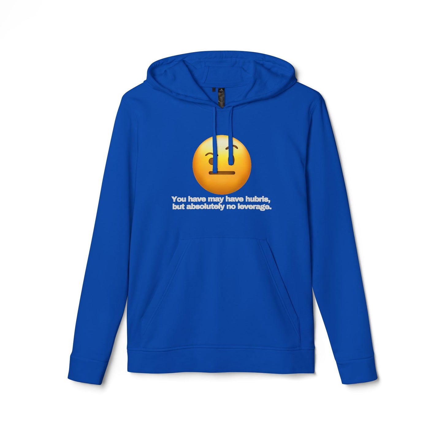 adidas® Personalized Unisex Fleece Hoodie by Gravitee | HUBRIS BUT NO LEVERAGE