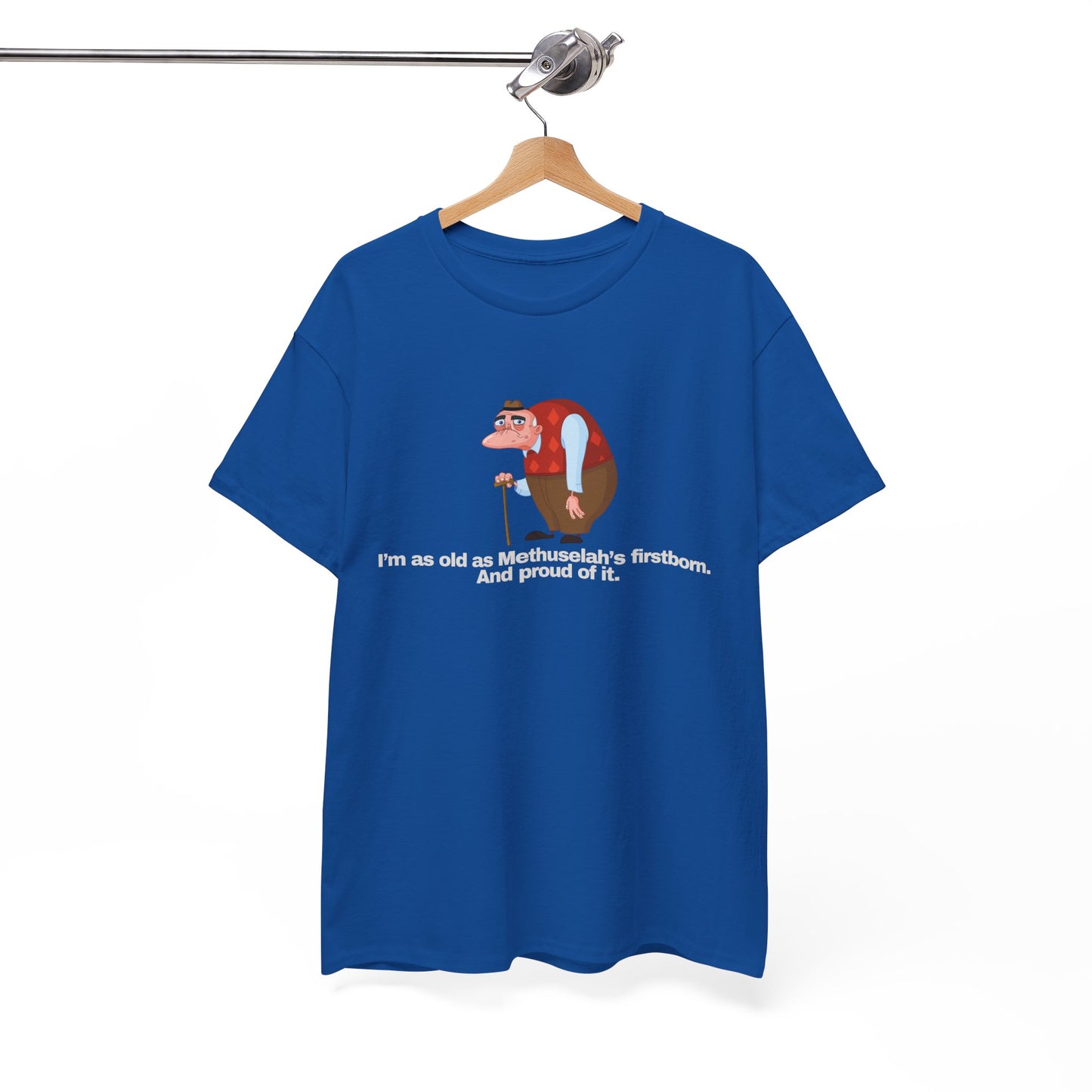 Gravitee 100% Cotton Graphic Adult T-Shirt | I AM AS OLD AS METHUSALEH