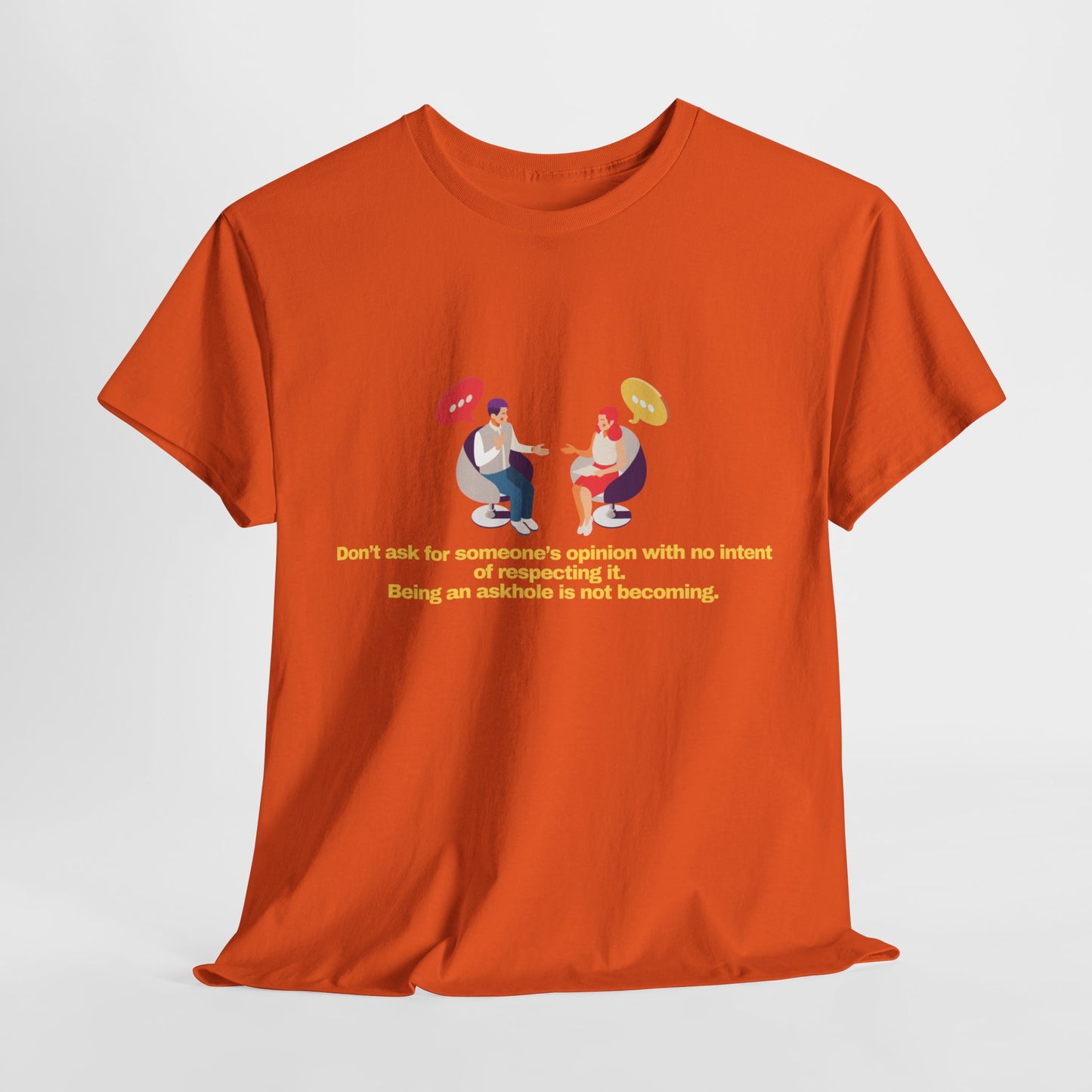 Gravitee 100% Cotton Graphic Adult T-Shirt | BEING AN ASKHOLE...