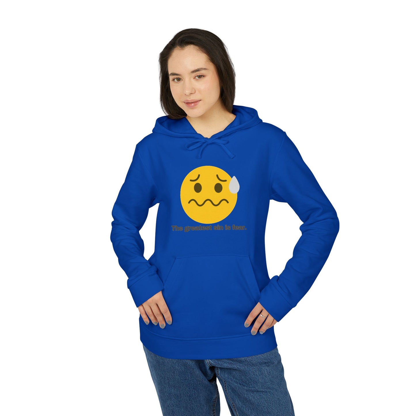 adidas® Personalized Unisex Fleece Hoodie by Gravitee | THE GREATEST SIN IS FEAR