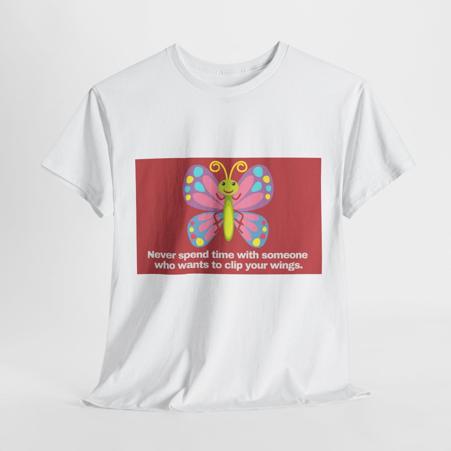 Gravitee 100% Cotton Graphic Adult T-Shirt | NO CLIPPING OF WINGS