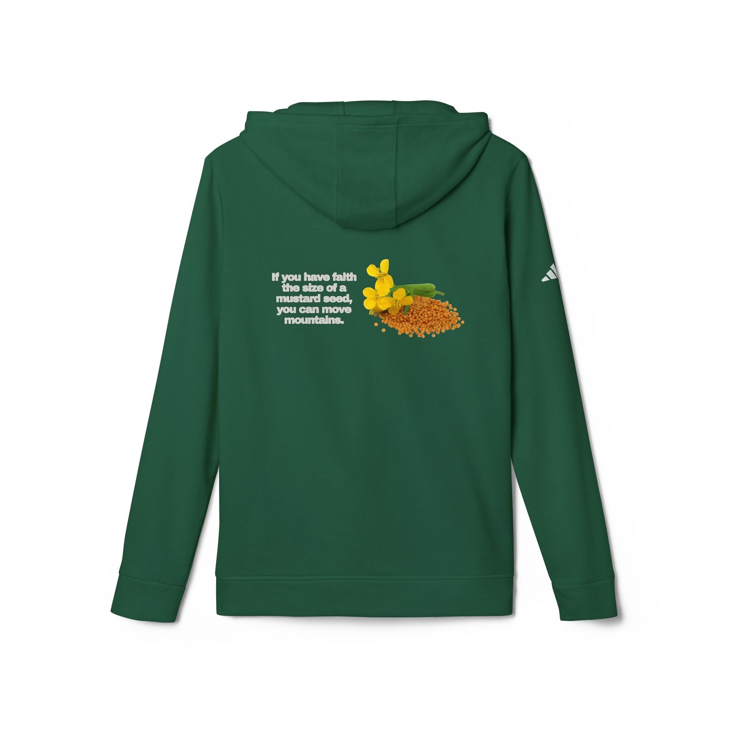 adidas® Personalized Unisex Fleece Hoodie by Gravitee | IF YOU HAVE FAITH THE SIZE OF A MUSTARD SEED
