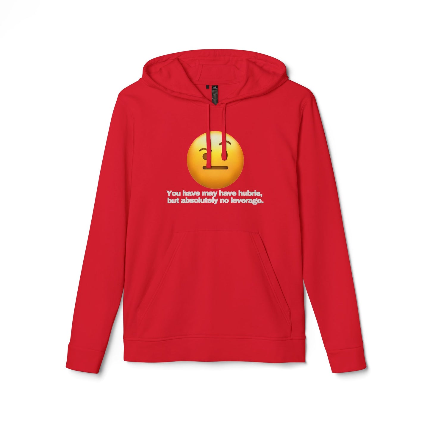 adidas® Personalized Unisex Fleece Hoodie by Gravitee | HUBRIS BUT NO LEVERAGE