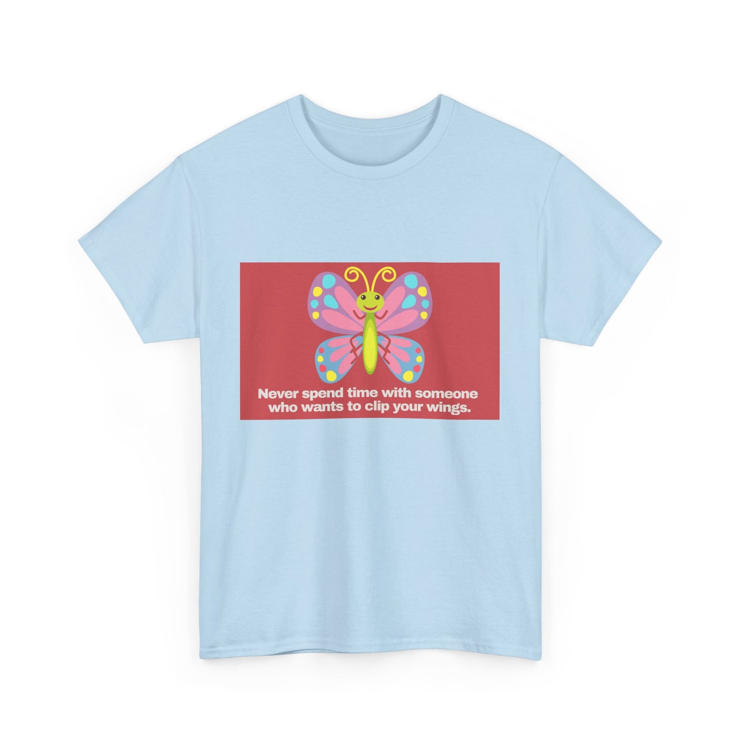 Gravitee 100% Cotton Graphic Adult T-Shirt | NO CLIPPING OF WINGS