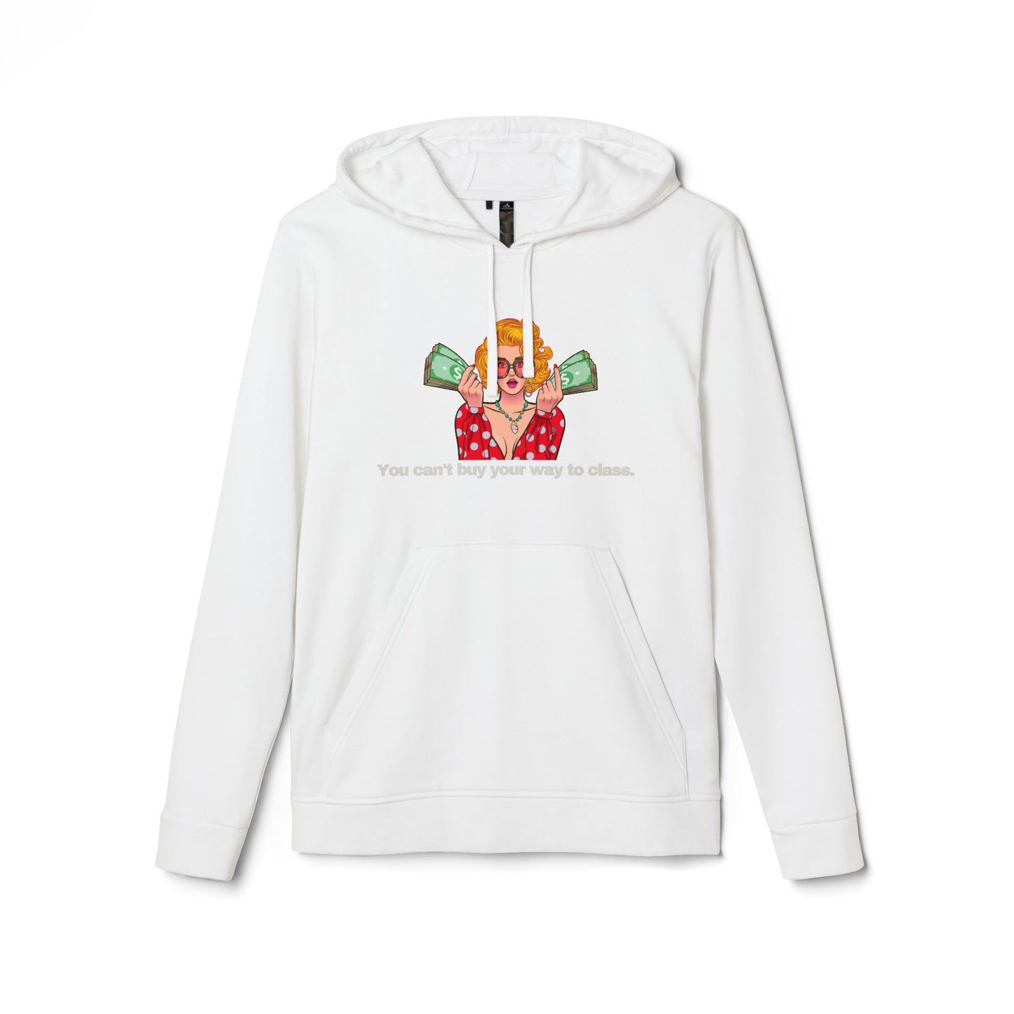 adidas® Personalized Unisex Fleece Hoodie by Gravitee | YOU CAN'T BUY YOUR WAY TO CLASS