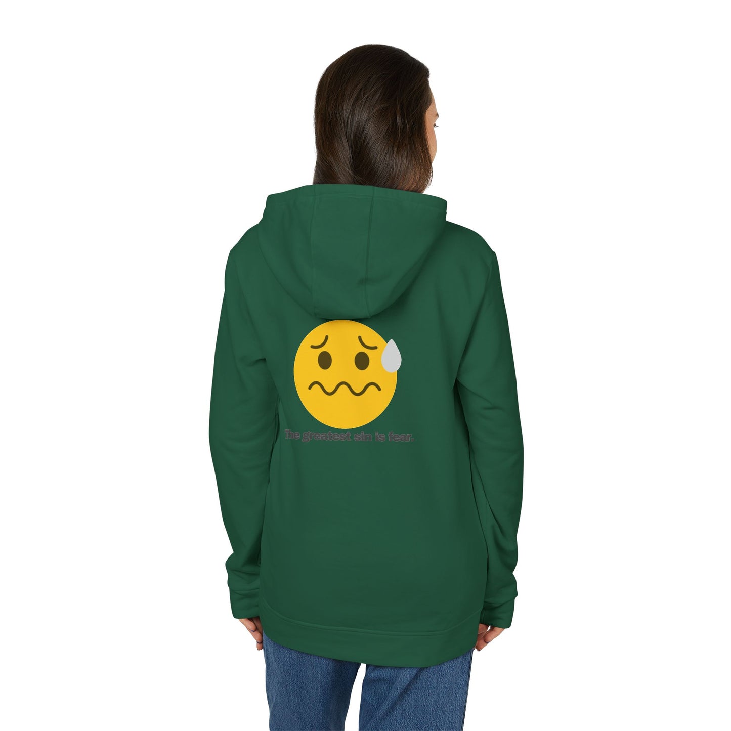 adidas® Personalized Unisex Fleece Hoodie by Gravitee | THE GREATEST SIN IS FEAR