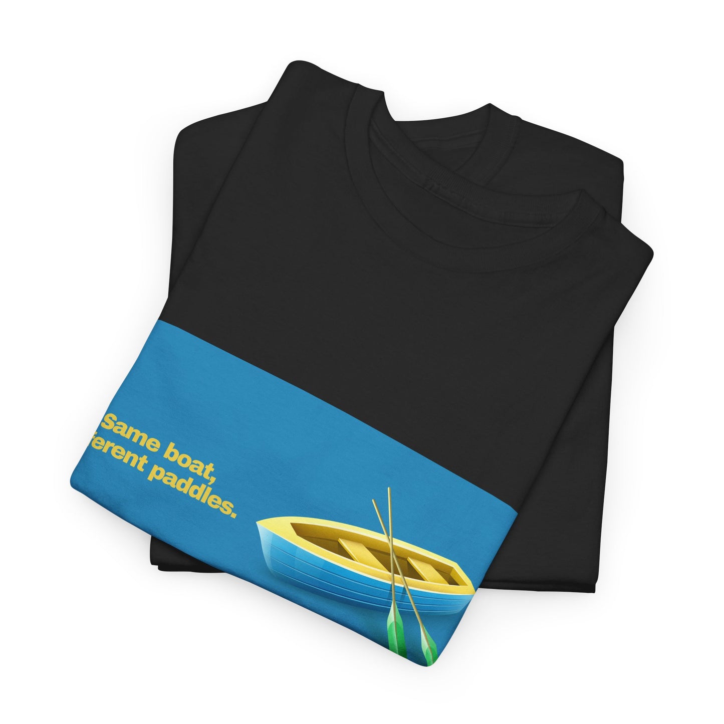 Gravitee 100% Cotton Graphic Adult T-Shirt | SAME BOAT DIFFERENT PADDLES