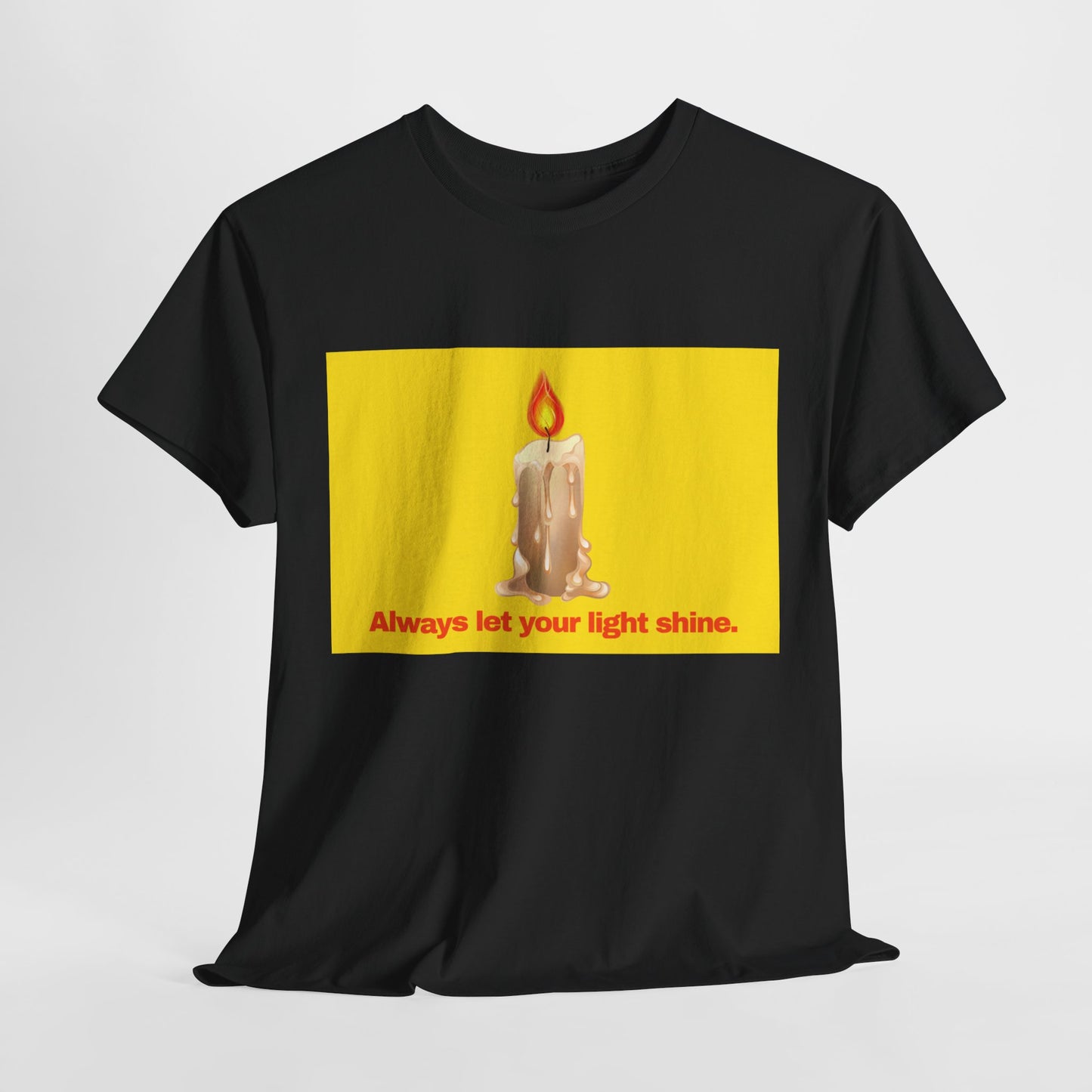 Gravitee 100% Cotton Graphic Adult T-Shirt | ALWAYS LET YOUR LIGHT SHINE
