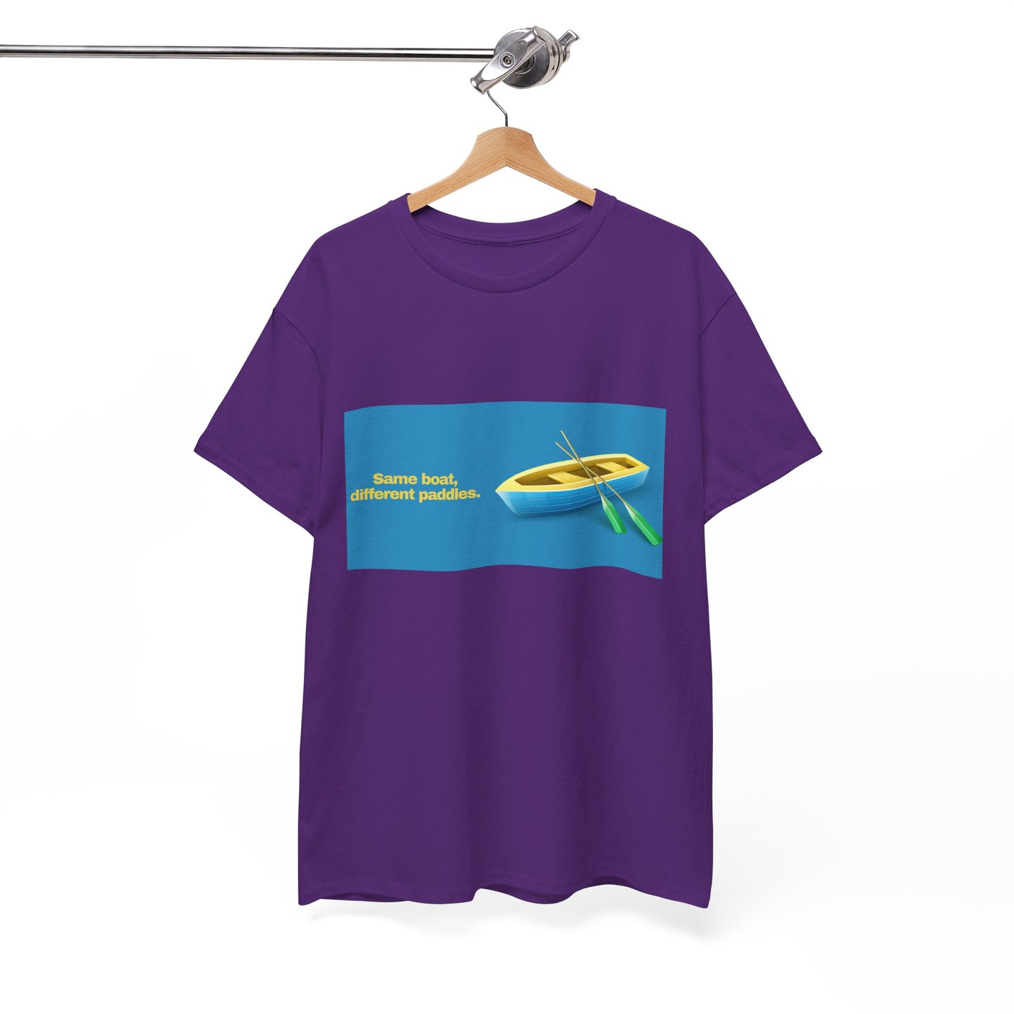 Gravitee 100% Cotton Graphic Adult T-Shirt | SAME BOAT DIFFERENT PADDLES
