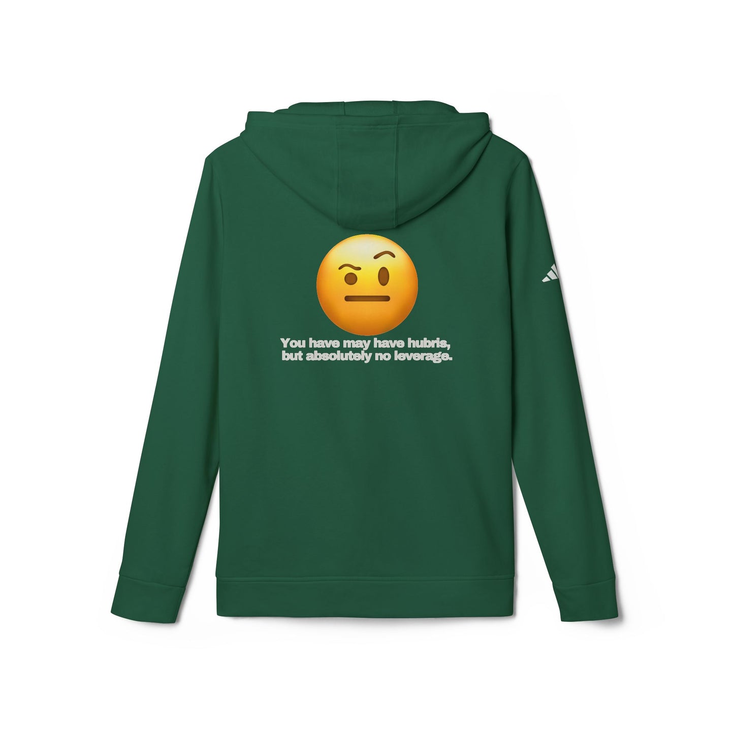 adidas® Personalized Unisex Fleece Hoodie by Gravitee | HUBRIS BUT NO LEVERAGE