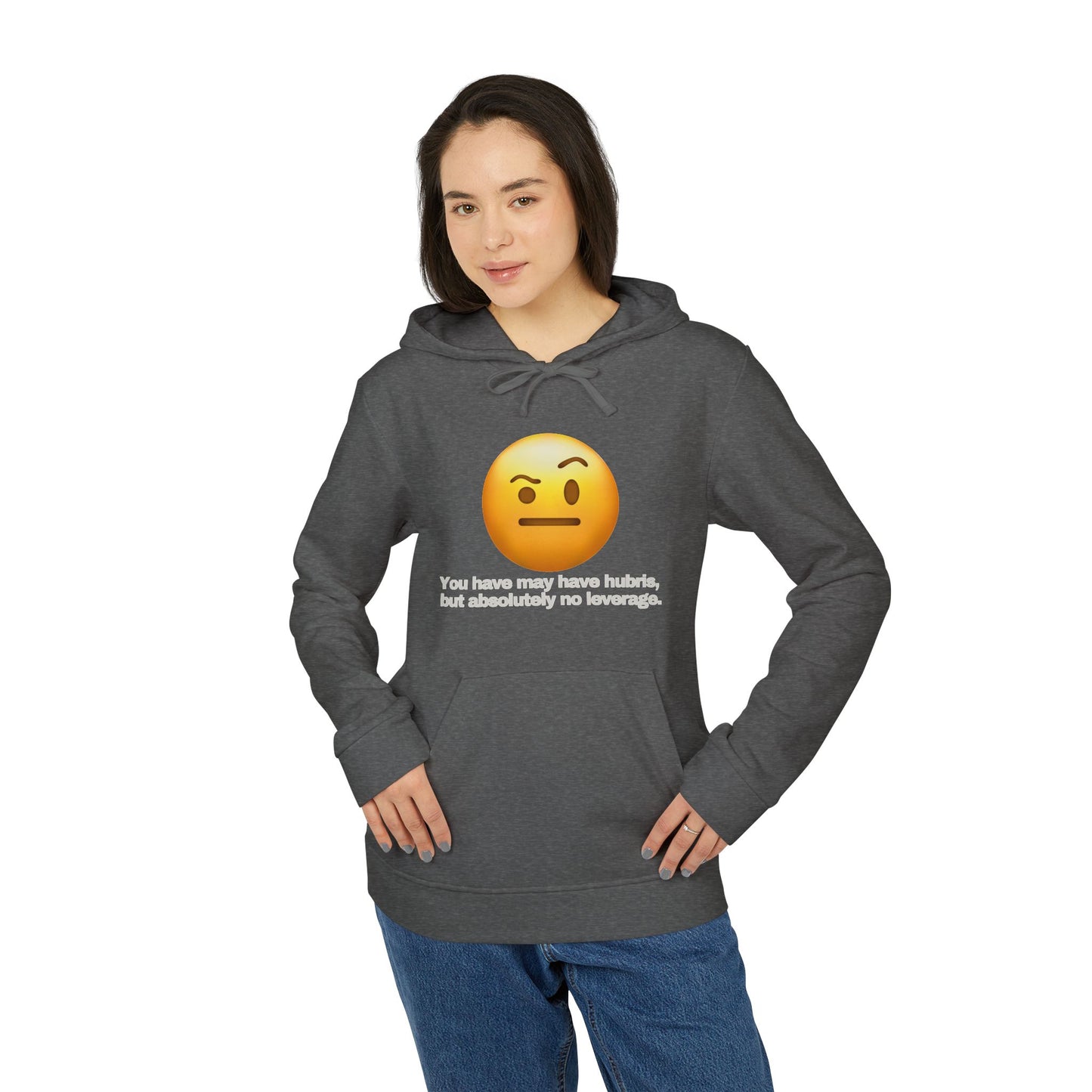 adidas® Personalized Unisex Fleece Hoodie by Gravitee | HUBRIS BUT NO LEVERAGE