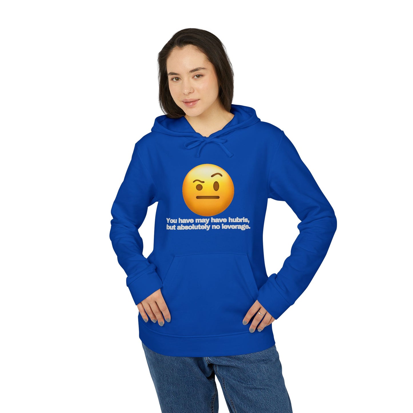 adidas® Personalized Unisex Fleece Hoodie by Gravitee | HUBRIS BUT NO LEVERAGE