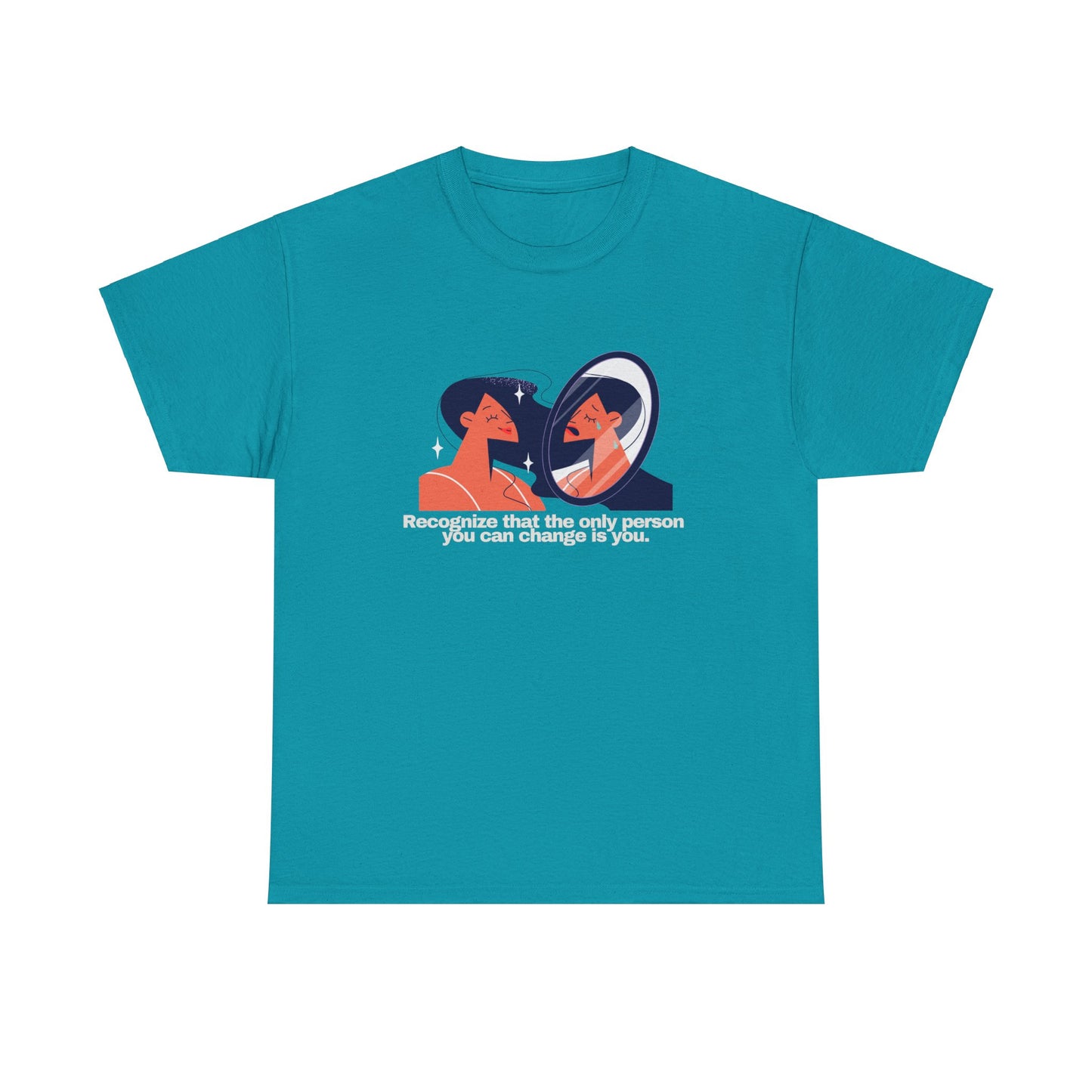 Gravitee 100% Cotton Graphic Adult T-Shirt | THE ONLY THING YOU CAN CHANGE IS YOU