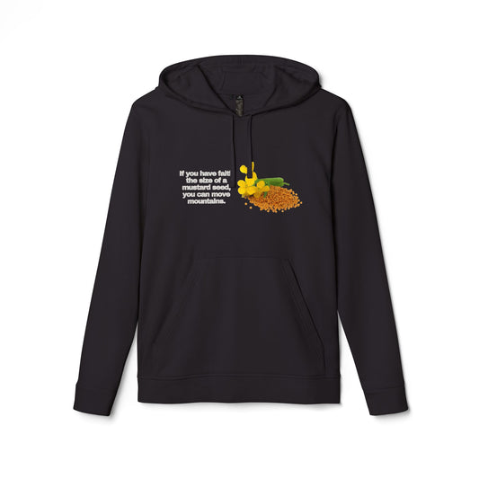 adidas® Personalized Unisex Fleece Hoodie by Gravitee | IF YOU HAVE FAITH THE SIZE OF A MUSTARD SEED
