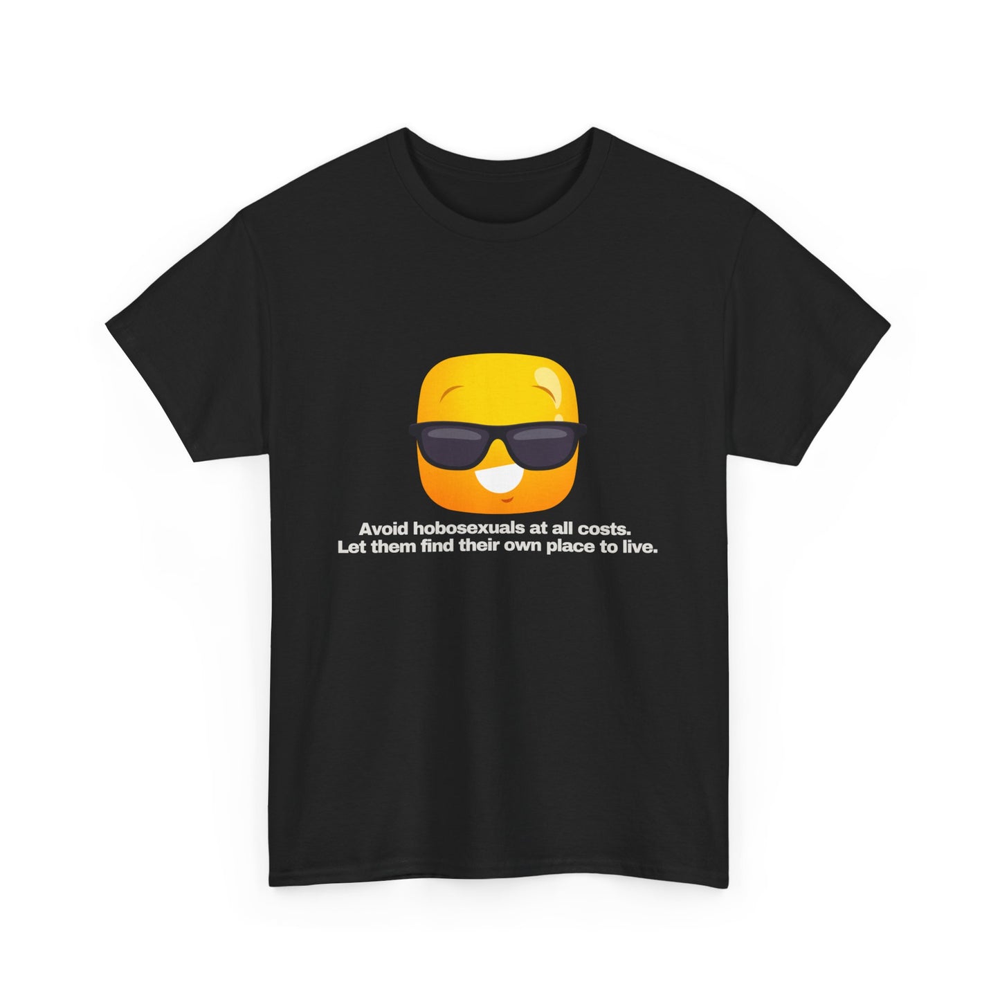 Gravitee 100% Cotton Graphic Adult T-Shirt | AVOID HOBOSEXUALS AT ALL COSTS
