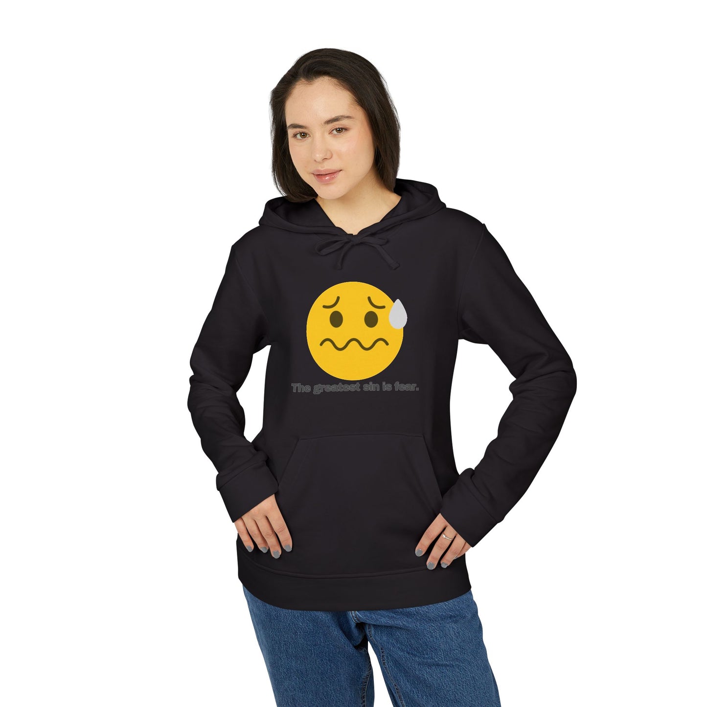 adidas® Personalized Unisex Fleece Hoodie by Gravitee | THE GREATEST SIN IS FEAR