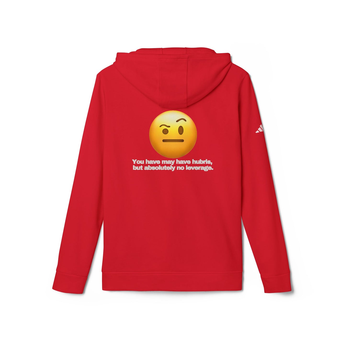 adidas® Personalized Unisex Fleece Hoodie by Gravitee | HUBRIS BUT NO LEVERAGE