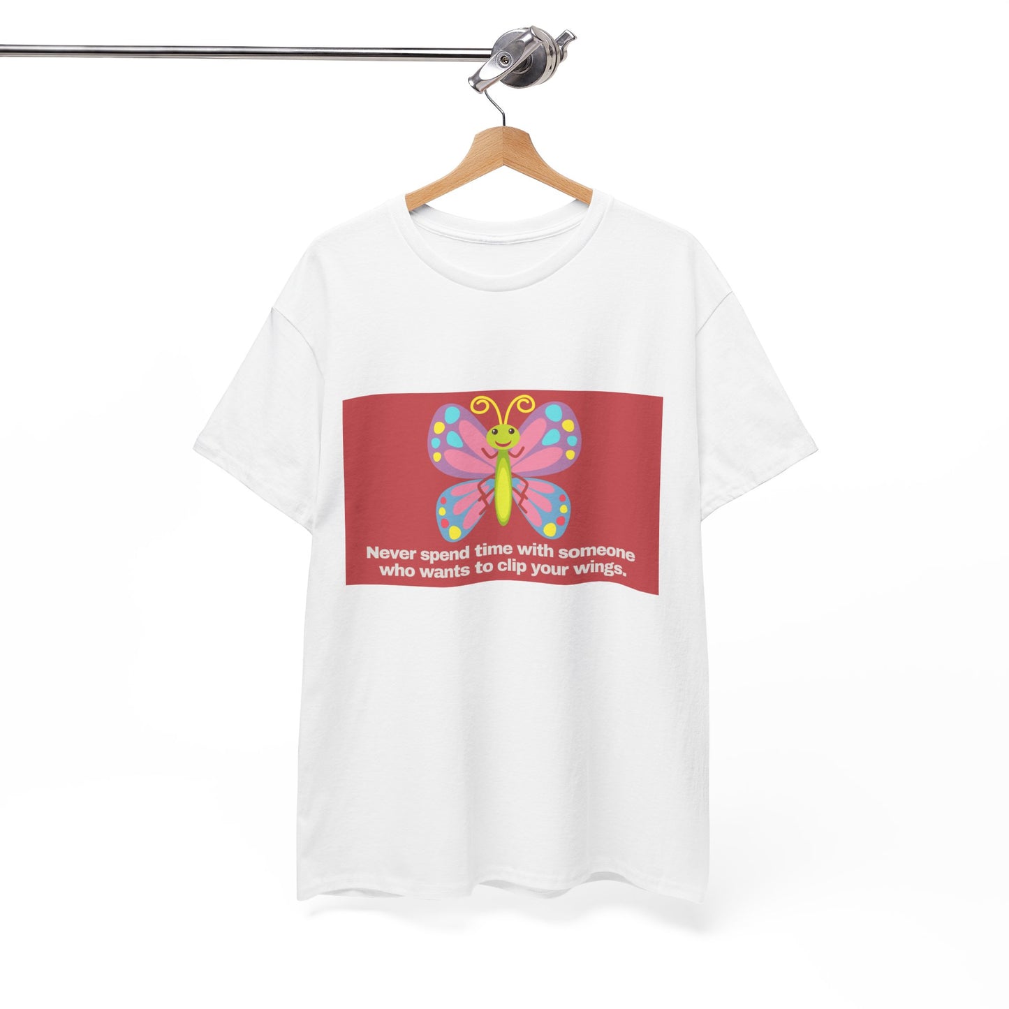 Gravitee 100% Cotton Graphic Adult T-Shirt | NO CLIPPING OF WINGS